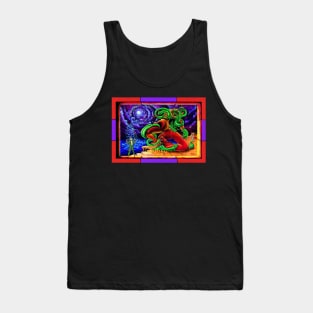 Cool Trippy Hippie Psychedelic Surreal Vipers Vincent Monaco Tank Top